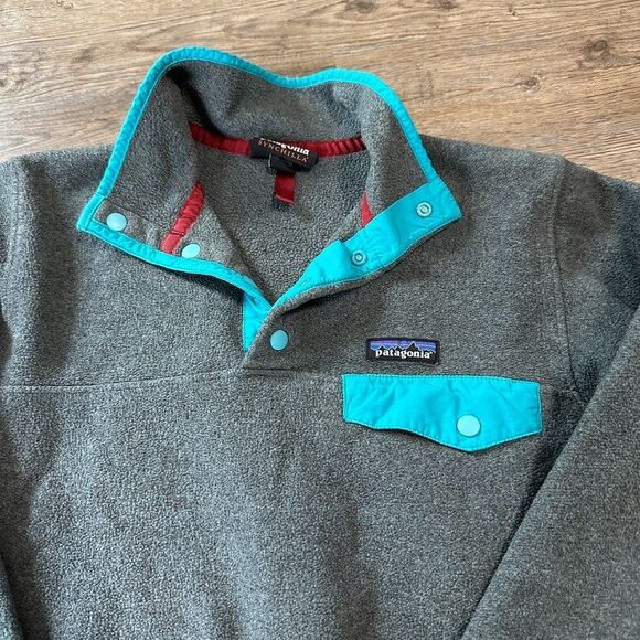 Patagonia Synchilla Womens XS Extra Small Grey Pullover Fleece Sweatshirt - Picture 2 of 5